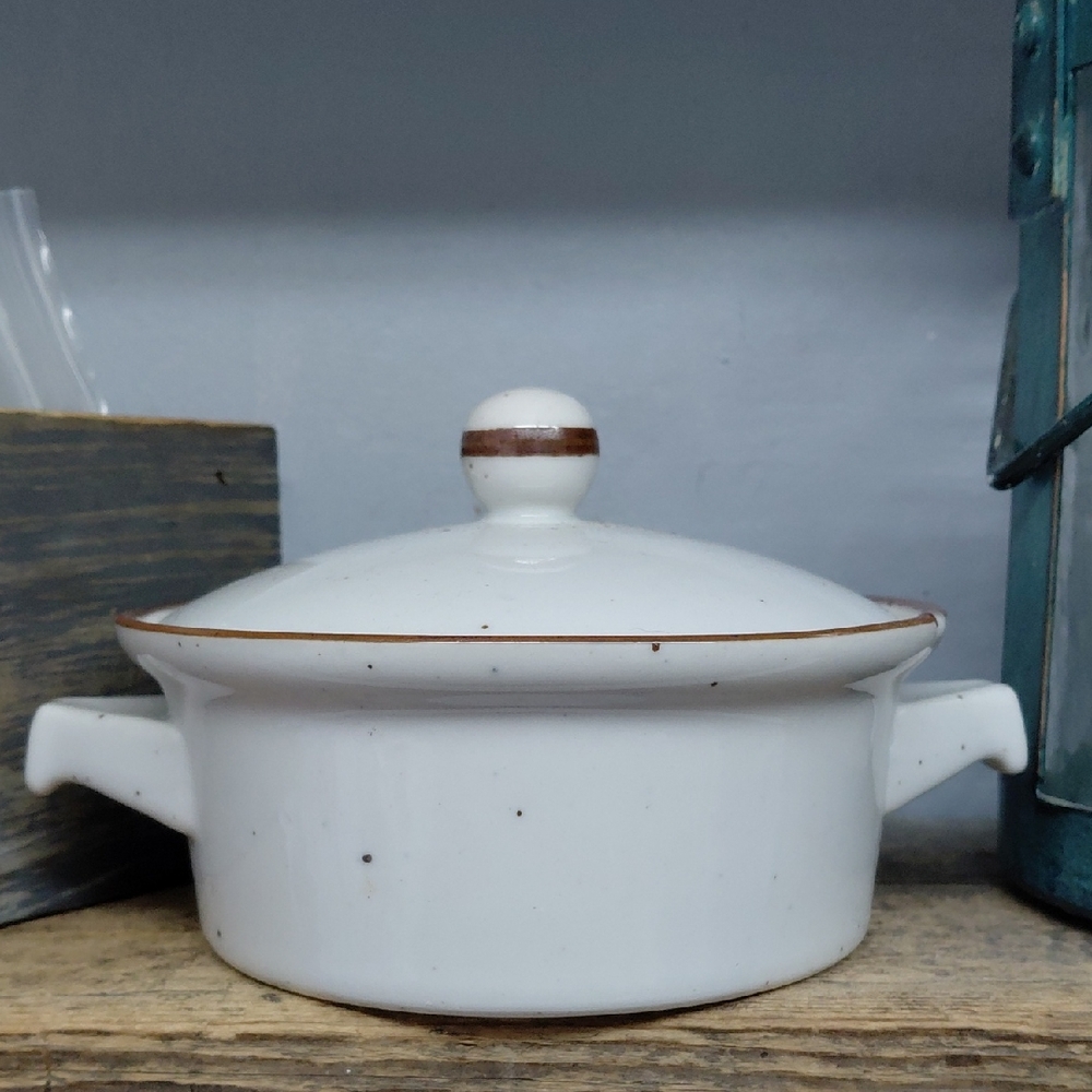 Vintage Midwinter Stonehenge Covered Dish